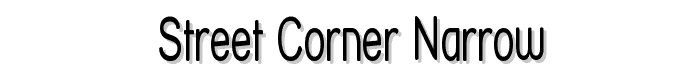 Street Corner Narrow font